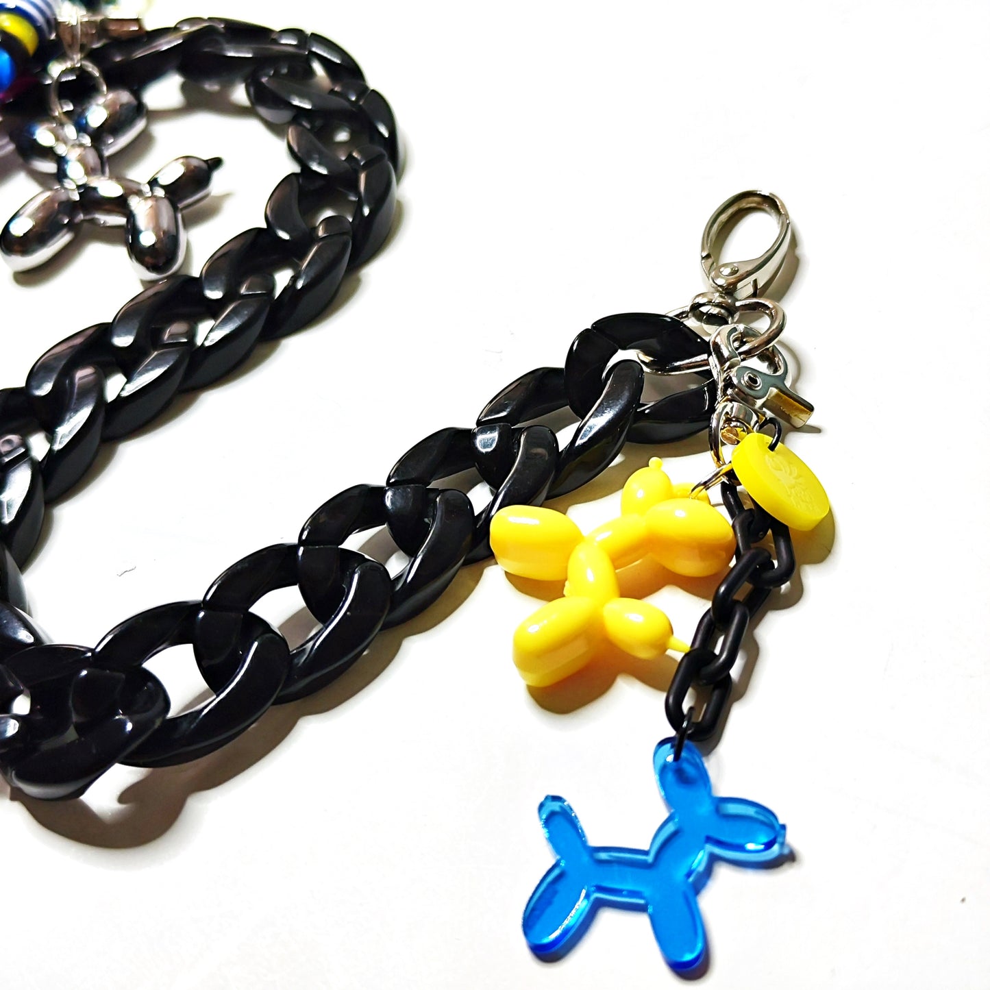 charm BALLOON DOG EXTENSIBLE cadena negro