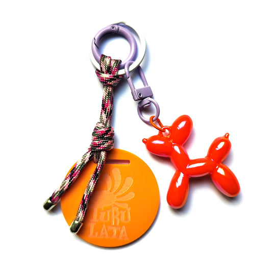 BALLOON DOG naranja metalizado