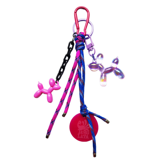 BALLOON DOG transparente malva