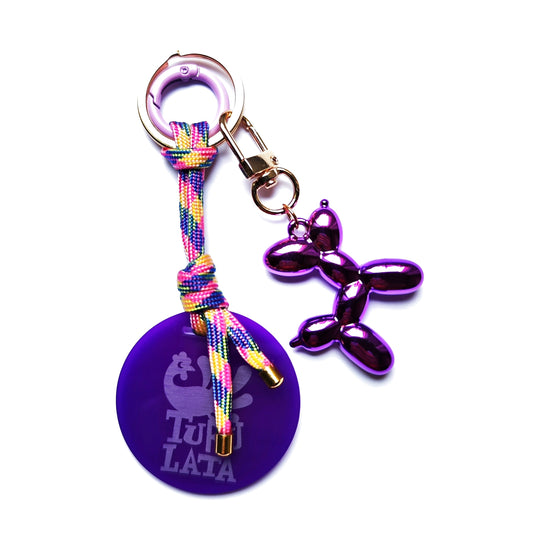 BALLOON DOG morado metalizado