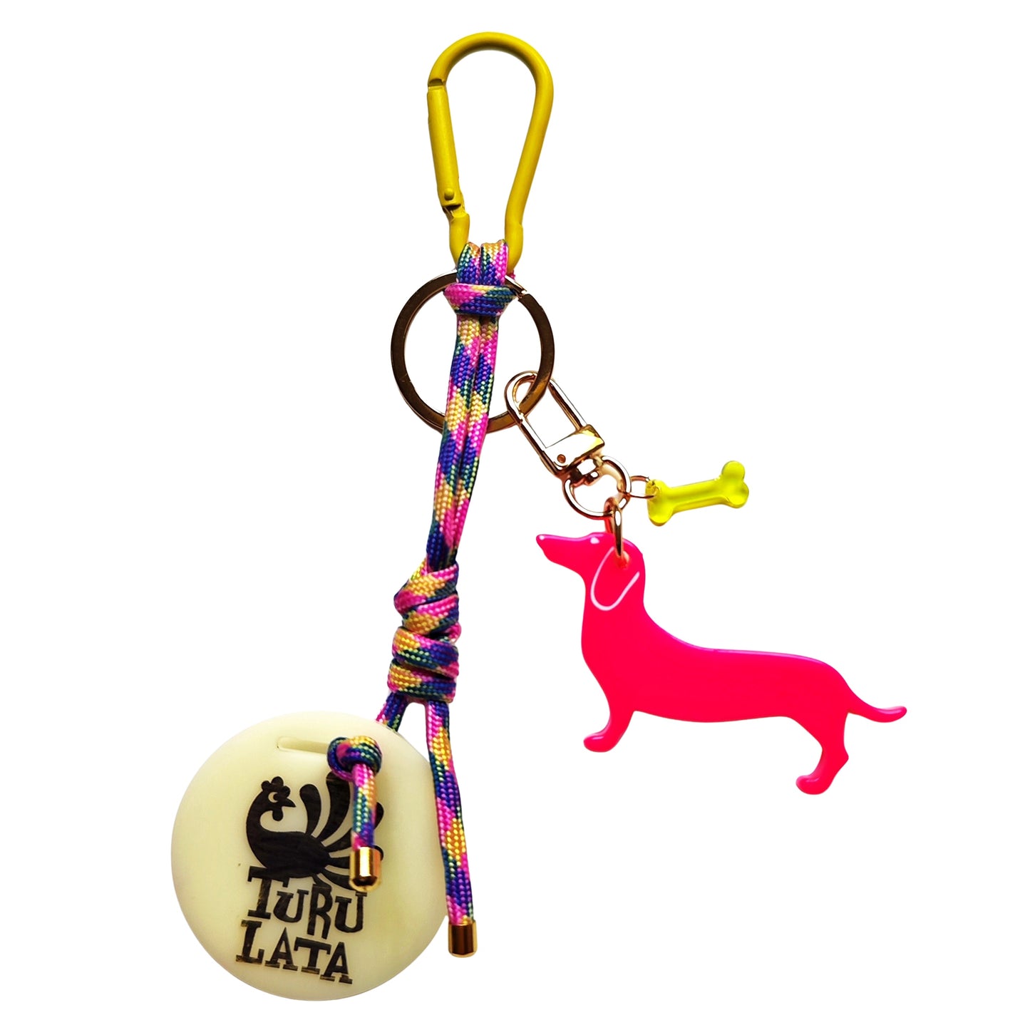 charm PERRO SALCHICHA fucsia