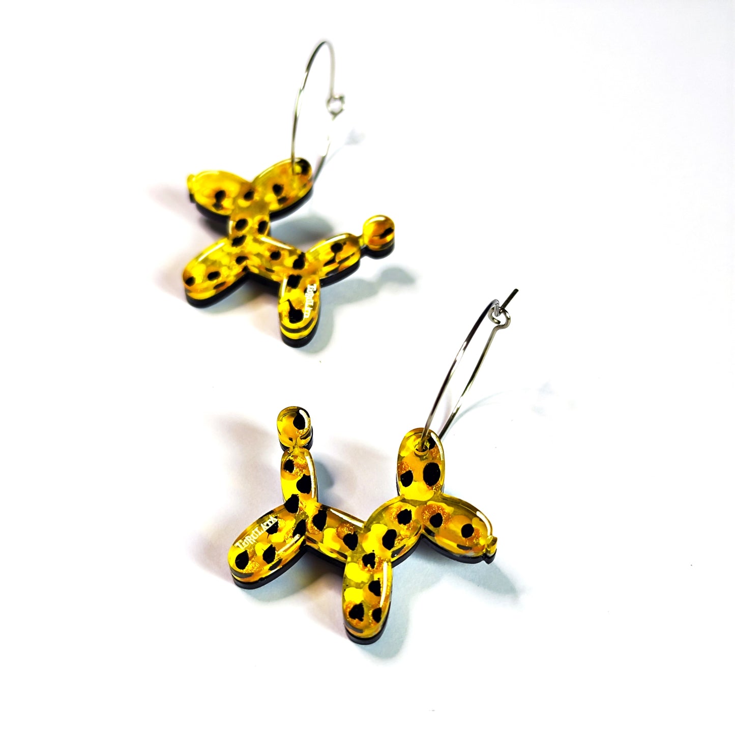 pendientes BALLOON DOG leopardo